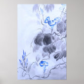 Blaue Blume Poster (Vorne)