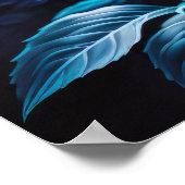 Blaue Blume Poster (Ecke)