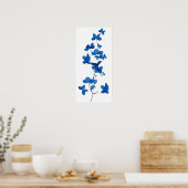 Blaue Blume Poster (Küche)