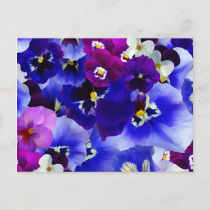 Blaue Blume Postkarte