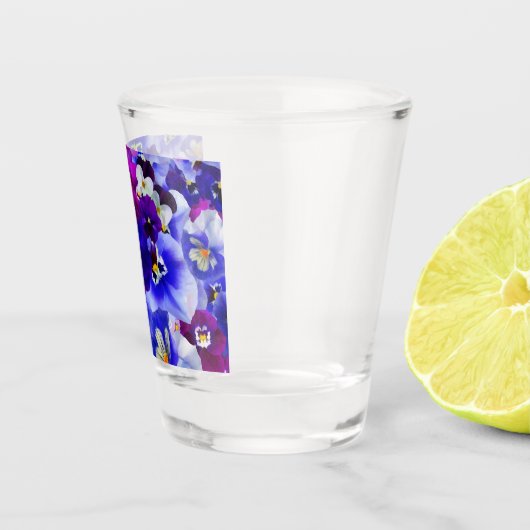 Blaue Blume Schnapsglas (Rechts)