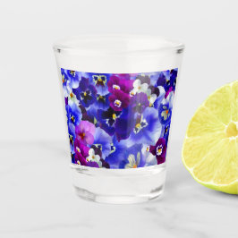 Blaue Blume Schnapsglas