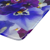 Blaue Blume Schneidebrett (Ecke)