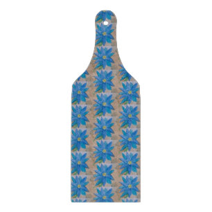 Blaue Blume Schneidebrett