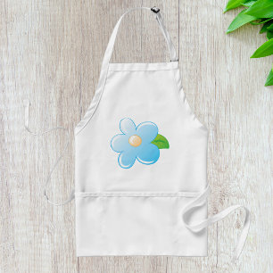 Blaue Blume Schürze