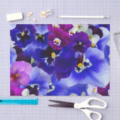 Blaue Blume Seidenpapier (Handwerk)