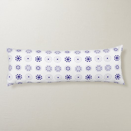 Blaue Blume Seitenschläferkissen (Rückseite)