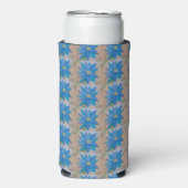 Blaue Blume Selters Dosenkühler (Seltzer Vorderseite)