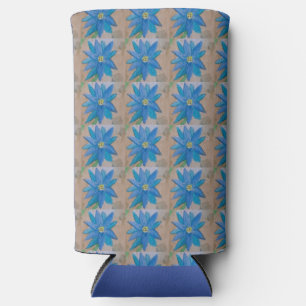 Blaue Blume Selters Dosenkühler