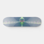 Blaue Blume Skateboard (Horizontal)