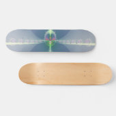 Blaue Blume Skateboard (Horizontal)