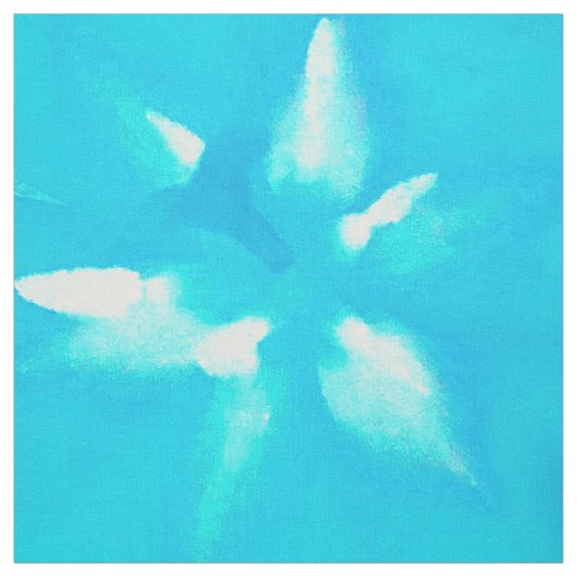 Blaue Blume Stoff (Muster)