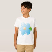 Blaue Blume T-Shirt (Vorne ganz)