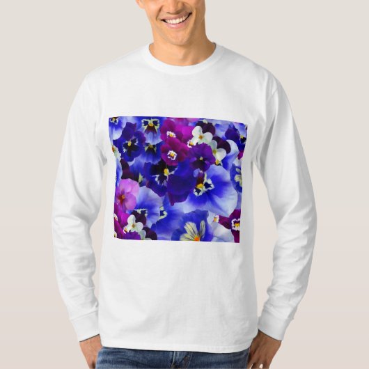 Blaue Blume T-Shirt (Vorderseite)