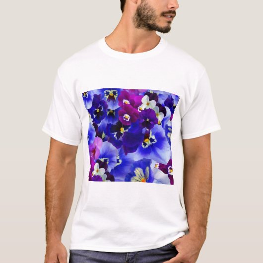 Blaue Blume T-Shirt (Vorderseite)