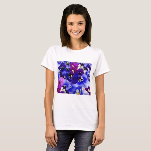 Blaue Blume T-Shirt (Vorne ganz)
