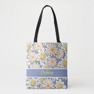 Blaue Blume Tasche