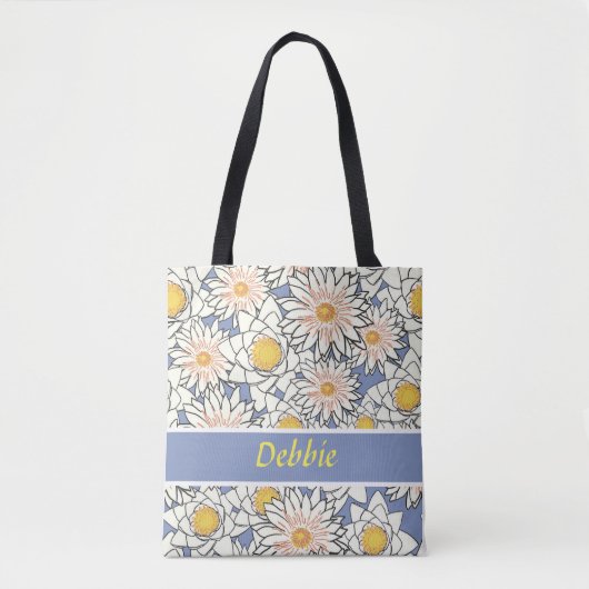 Blaue Blume Tasche (Vorderseite)