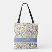 Blaue Blume Tasche (Rückseite)