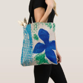 Blaue Blume Tasche (Von Nahem)