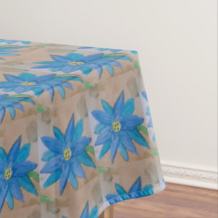 Blaue Blume Tischdecke