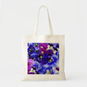 Blaue Blume Tragetasche (Vorne)