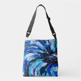 Blaue Blume Tragetaschen Mit Langen Trägern