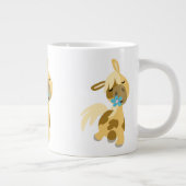 Blaue Blume und Niedlicher Cartoon Pony Jumbo Tass Jumbo-Tasse (Rechts)