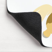 Blaue Blume und Pony Mousepad (Ecke)