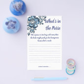 BLAUE BLUME, WAS IN DER PURSE SHOWER GAME CARD IST FLYER (Einzeln)