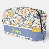 Blaue Blume Waschbeutel (Rechte Ecke)