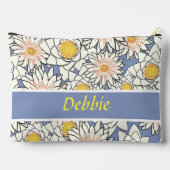 Blaue Blume Zubehörtasche (Rückseite)