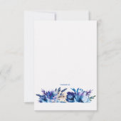 Blaue Blumen Ankündigung (Rückseite)