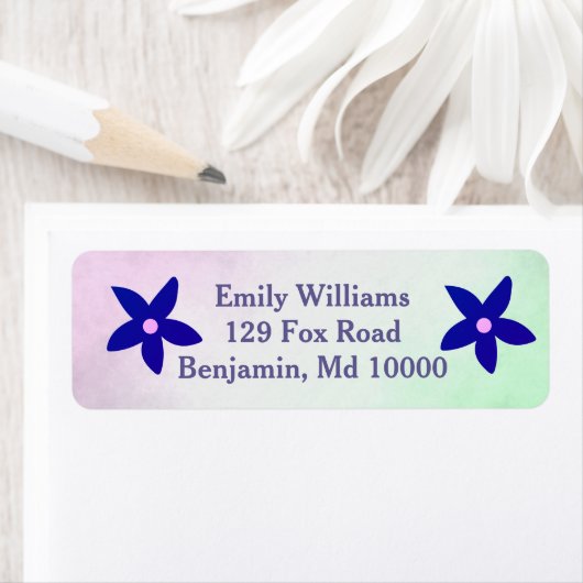 Blaue Blumen auf Anzeige (Insitu)