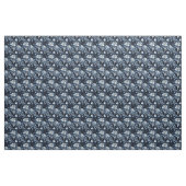 Blaue Blumen auf dunkelblau Stoff (Yard (91,4 cm))