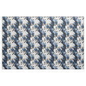 Blaue Blumen aus Marmor Stoff (Fat Quarter (45,7 x 55,9 cm))