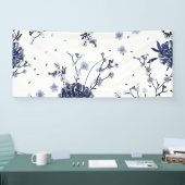 Blaue Blumen Banner (Messe)
