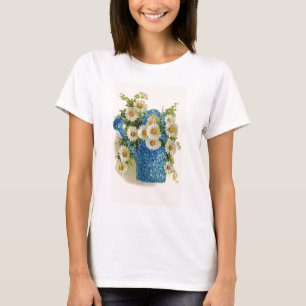 Blaue Blumen-Bewässerungs-Dose T-Shirt