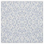 Blaue Blumen Botanische Malerei Stoff (Muster)