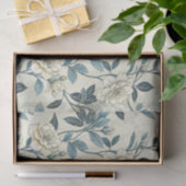 Blaue Blumen Botanische Muster (6) Seidenpapier (Geschenk)