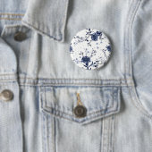 Blaue Blumen Button (Beispiel)