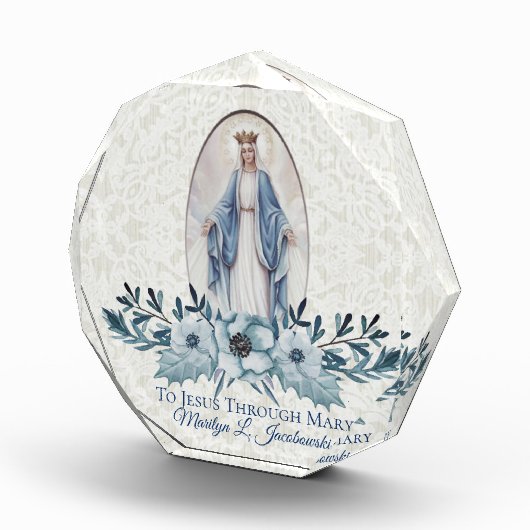 Blaue Blumen| Dame von Jungfrau-Marys | der Fotoblock (Rechts)