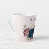 Blaue Blumen der rosa Marine Milchtasse (Linke Ecke)