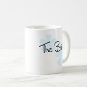 Blaue Blumen die Braut Kaffeetasse (VorderseiteRechts)
