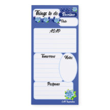 Blaue Blumen Dinge, die Notepad ausführen