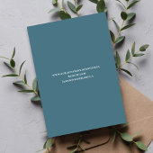 Blaue Blumen-Empfangs-QR-Code-RSVP-Karte Begleitkarte