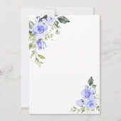 Blaue Blumen Erste Heilige Kommune Einladung (Rückseite)