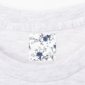 Blaue Blumen Etiketten (Befestigt)