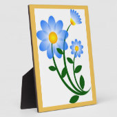 BLAUE BLUMEN FOTOPLATTE (Seite)