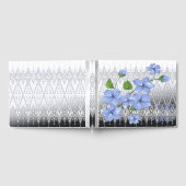 Blaue Blumen Gästebuch (Voll)